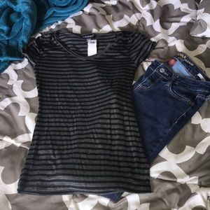 Black and grey top